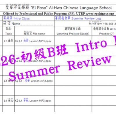 Summer Review Materials-Intro